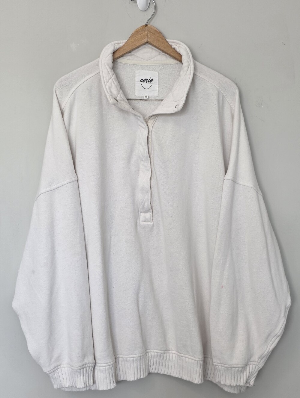 Aerie Oh Snap! Oversized Pullover Sweatshirt